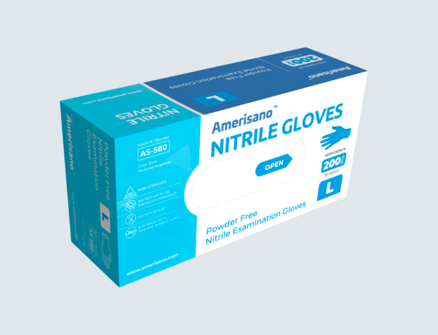 Nitrile Exam Gloves | AS-580 | 200 pack